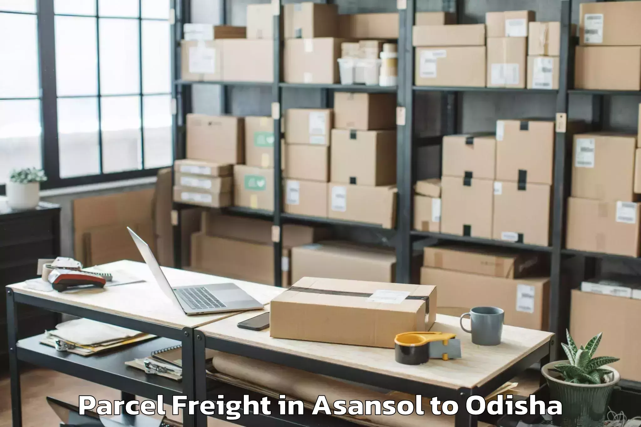 Efficient Asansol to Odagaon Parcel Freight